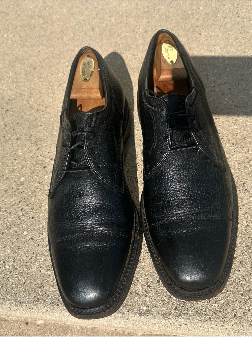 Allen Edmonds Black Leather Derby Shoes